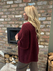 Wine Edge Top Edge Cardi Lynn