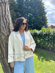 Stone Premium Embroidered Jacket Savannah