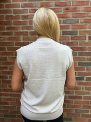 Stone Studded V Neck Tank Top Serena