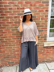 Mocha Diamond Knit Matilda
