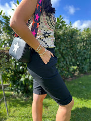 Black Relaxed Summer Shorts