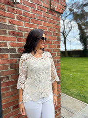 Stone Crochet Lace Two Piece Mariah