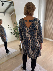 Navy Leopard Print Tunic Layla