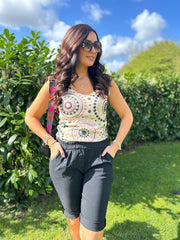 Black Relaxed Summer Shorts