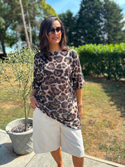 Leopard Print Knit Dress Delilah