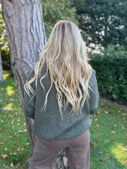 Khaki Scarf Knit Aspen