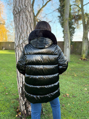 Black Luxury Puffer Coat Maxine