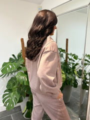 Mocha Zip Up Hoodie Alice