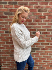 Stone Cable Knit Jumper Emilia