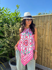 Lipstick Elegant Print Top Adelaide