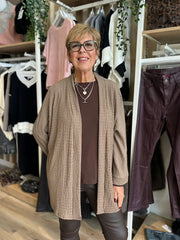 Dark Mocha Textured Corrina Jacket