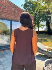 Chocolate Vest Top Janey