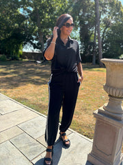 Black Two Stripe Co-Ord Nikki