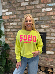 Lime Premium Cotton Soho Sweatshirt Debbie