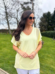 Lemon Net Side Panel Top Willow