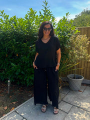 Black Lattice Trim Top Riley