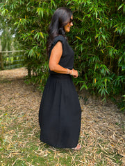 Black Top & Skirt Set Daniella