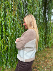 Mocha Block Stitch Cardigan Edie