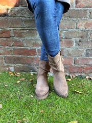 Mocha Chunky Ruched Boots