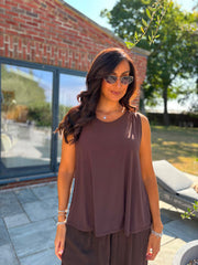 Chocolate Vest Top Janey
