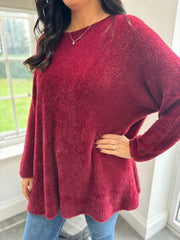 Wine Super Soft Knit Luna