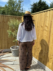 Chocolate Polka Dot Trousers Tiana