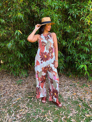 Chocolate Floral Lace Trim Set Kimberly