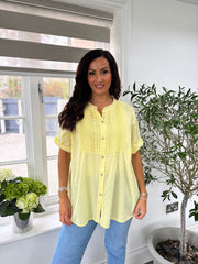 Lemon Embroidered Detail Blouse Nellie