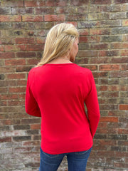 Red Super Soft Round Neck