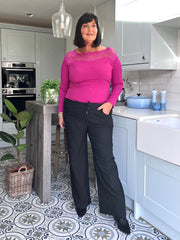 Black Wide Leg Magic Trousers