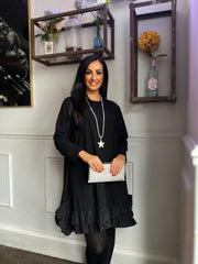 Black frill shop bottom dress