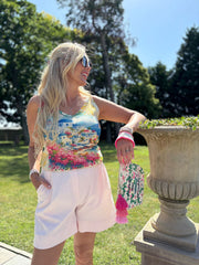 Multicolour Santorini Shimmer Vest Elaina