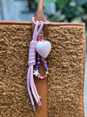 Lilac Heart key chain