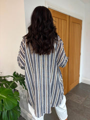 Navy Spots & Stripes Shirt Trinity