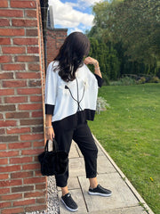 Winter White Applique Floral Knit Tanya