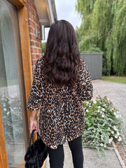 Natural Leopard Multi Hole Cardigan Taylor
