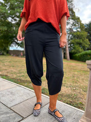 Black Barrel Leg Joggers Clarice