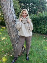 Camel Scarf Knit Aspen