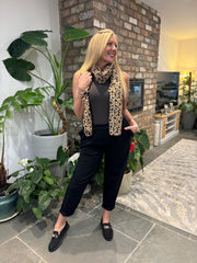 Black Frill Pocket Trousers Sasha