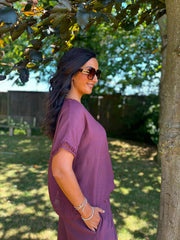 Grape Lattice Trim Top Riley