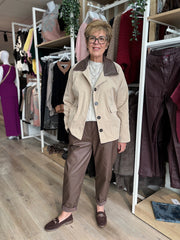 Stone Cropped Trench Coat