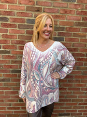 Wine Soft Touch Aboriginal Knit Ava