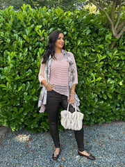 Rose Asymmetric Loose Knit Melody