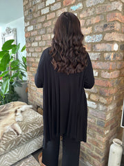 Black Waterfall Cardi Juliet