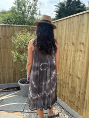 Chocolate Tie Dye Dress Krystal