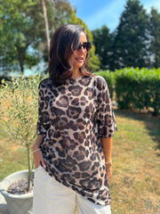 Leopard Print Knit Dress Delilah