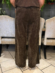 Chocolate Chenille Trousers Ari