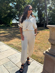 Stone Two Stripe Co-Ord Nikki