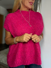 Lipstick Popcorn Knit Amanda