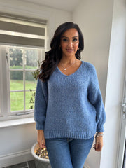 Denim Cosy Knit Beverley